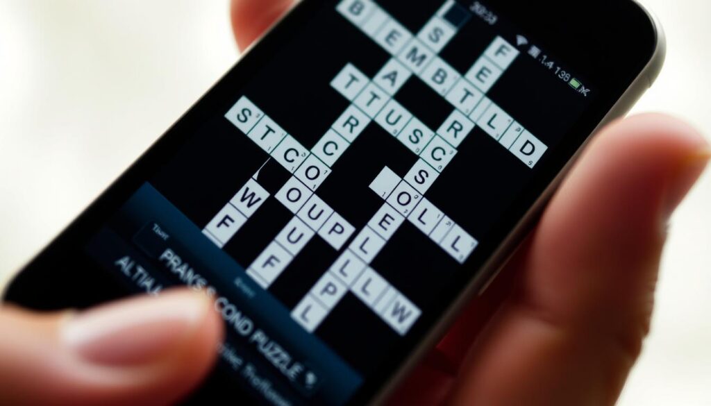 Aplicativo de palavras cruzadas no celular Aplicativo de palavras cruzadas no celular