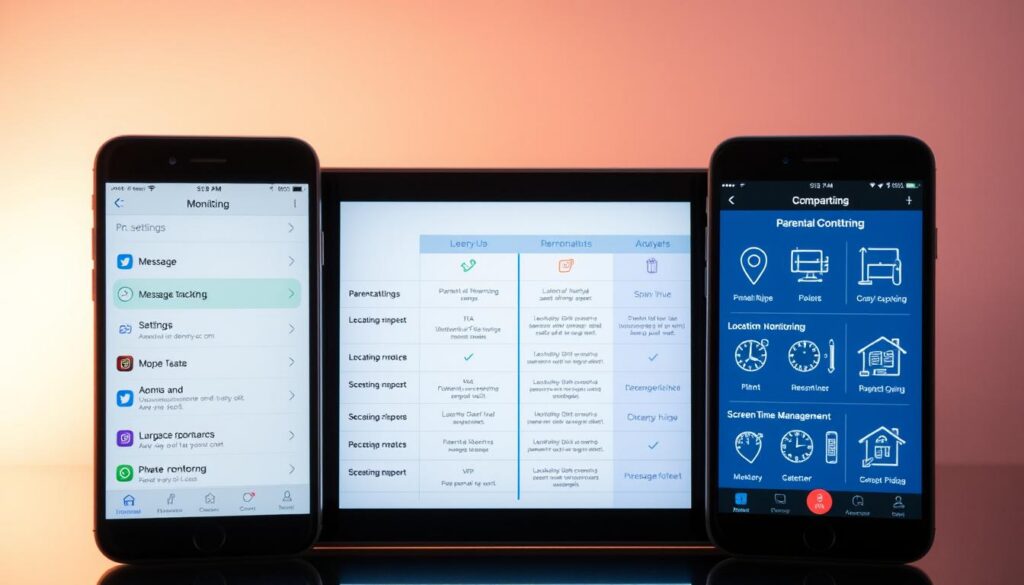 comparativo de funcionalidades de aplicativos