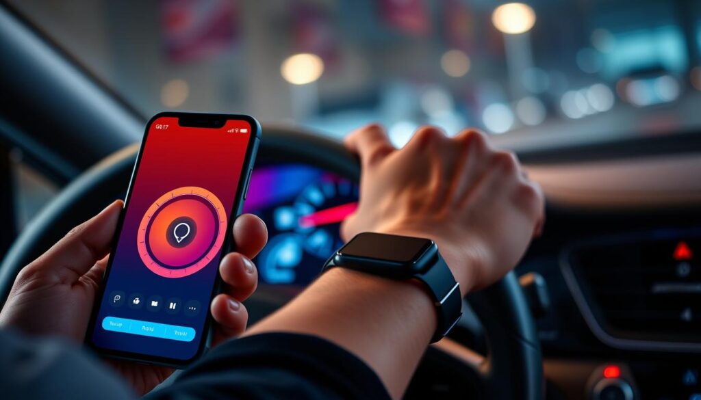 configuração do aplicativo de velocímetro